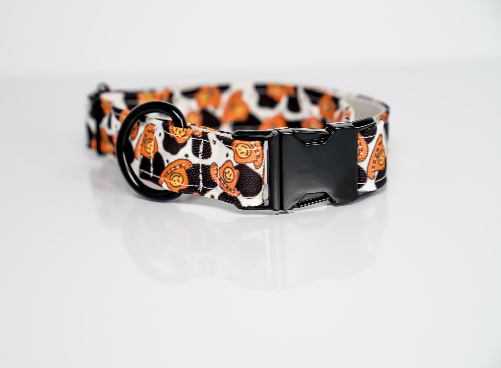 Smiley Cowboy Eco Canvas Dog Collar