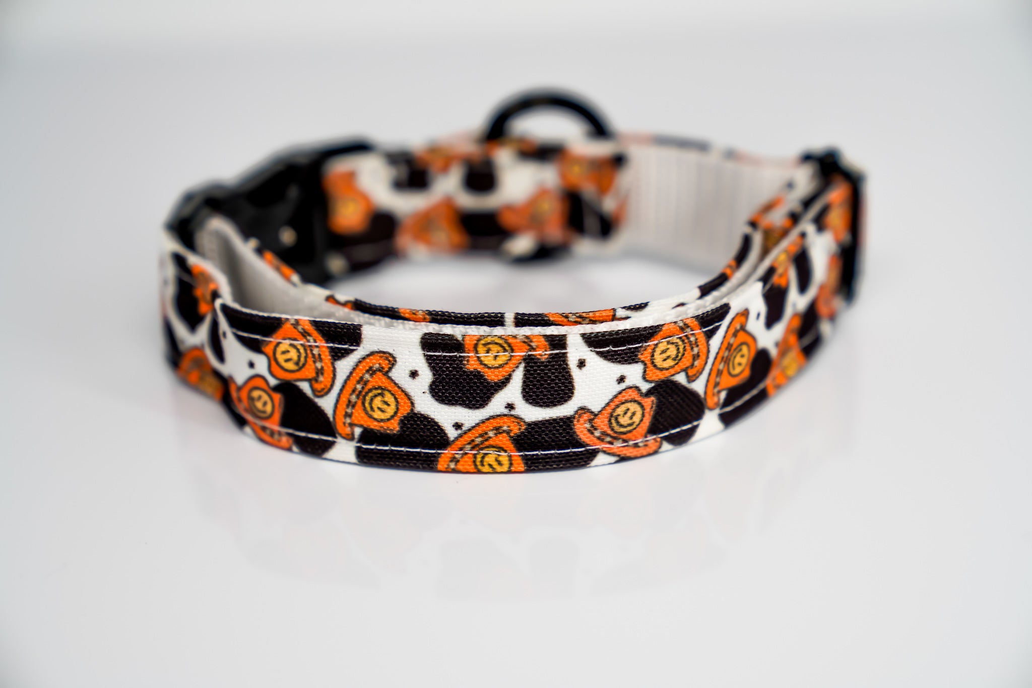 Smiley Cowboy Eco Canvas Dog Collar
