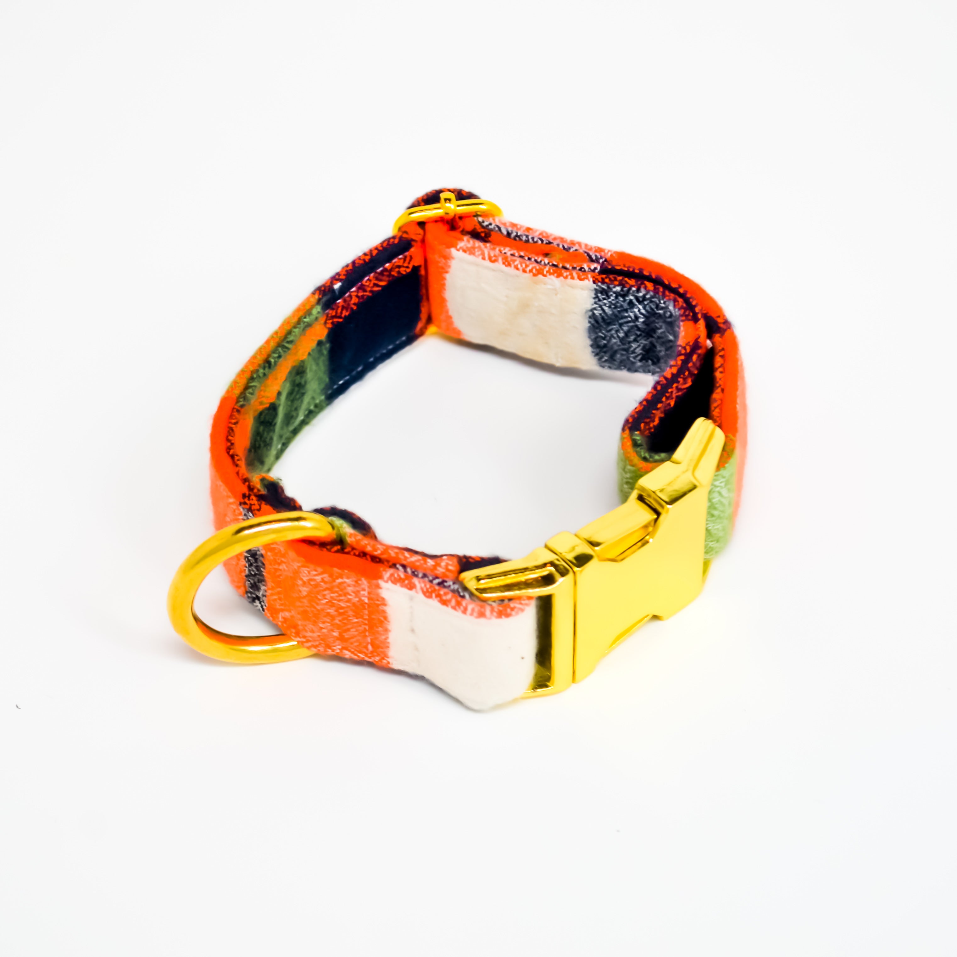 Milo Flannel Dog Collar