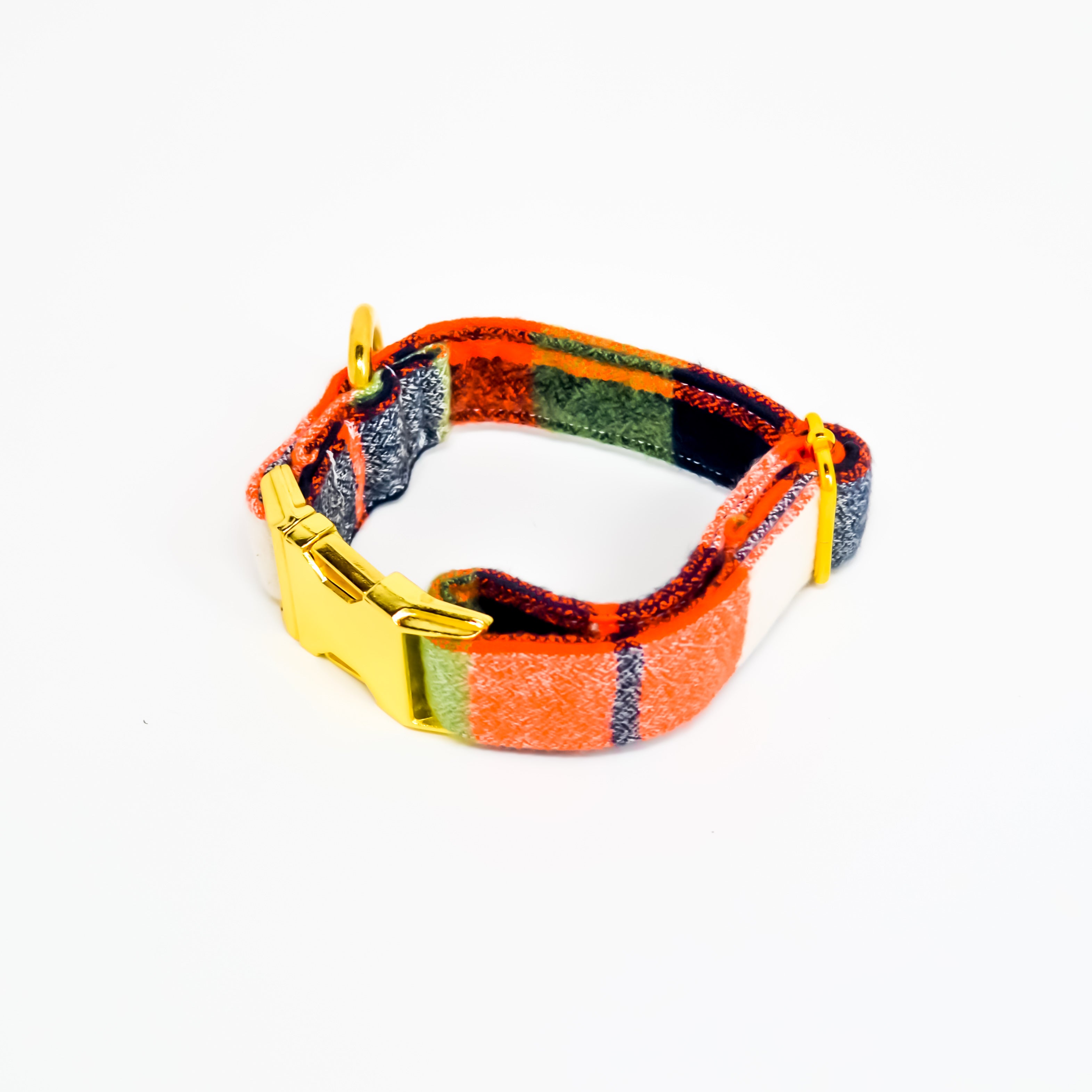 Milo Flannel Dog Collar