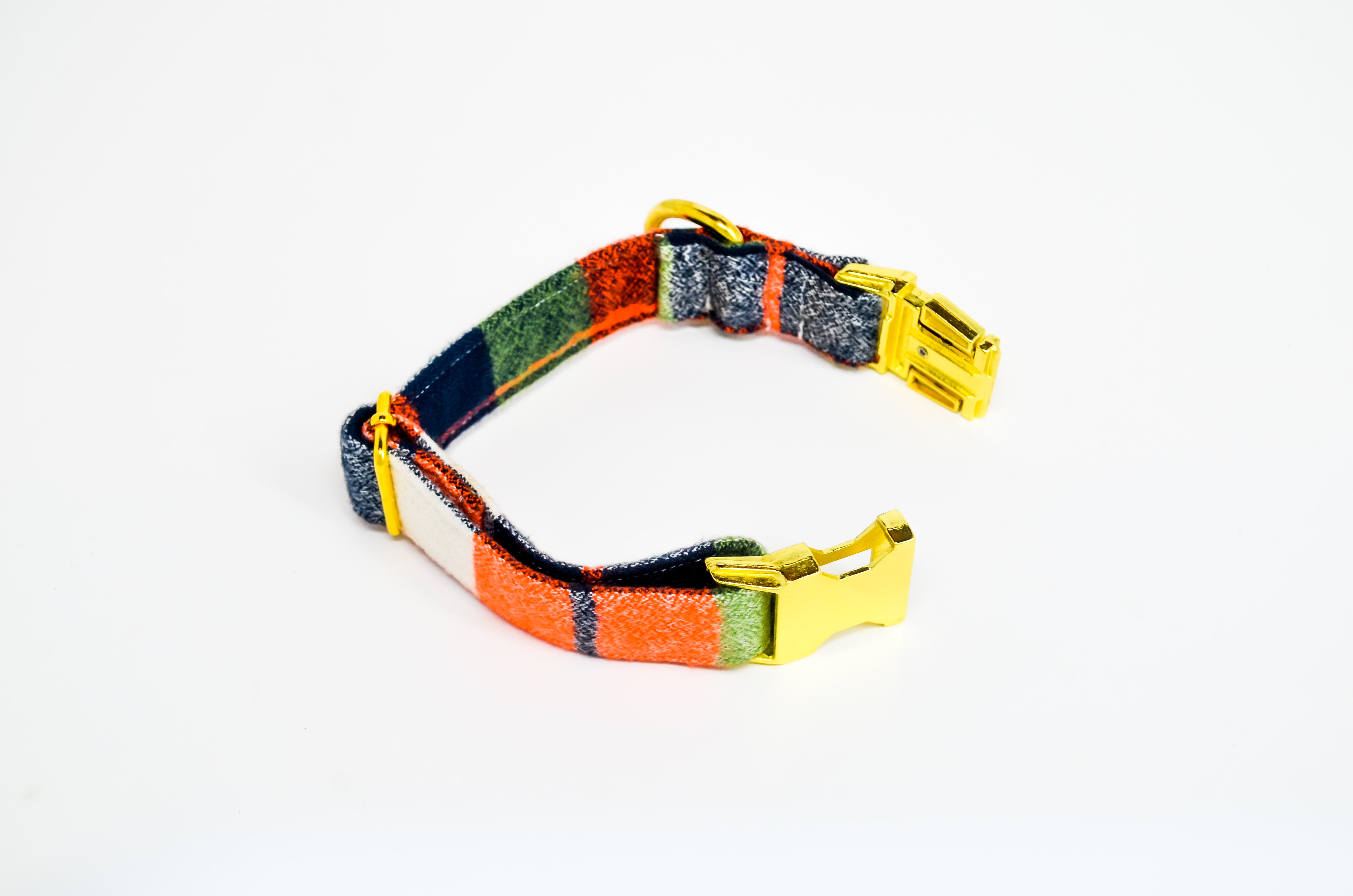 Milo Flannel Dog Collar