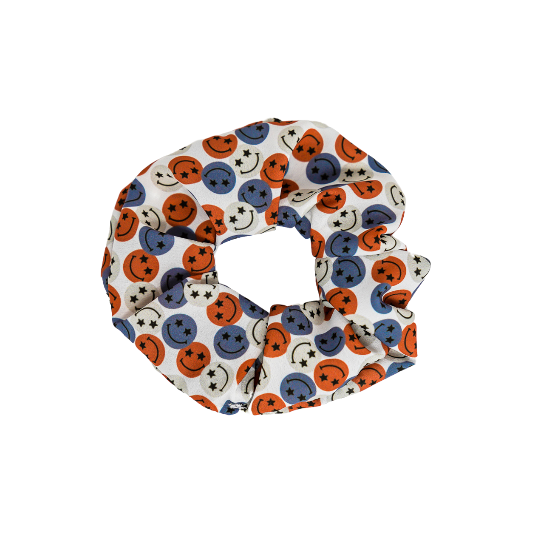 Happy Stars - Crepe De Chine Scrunchie
