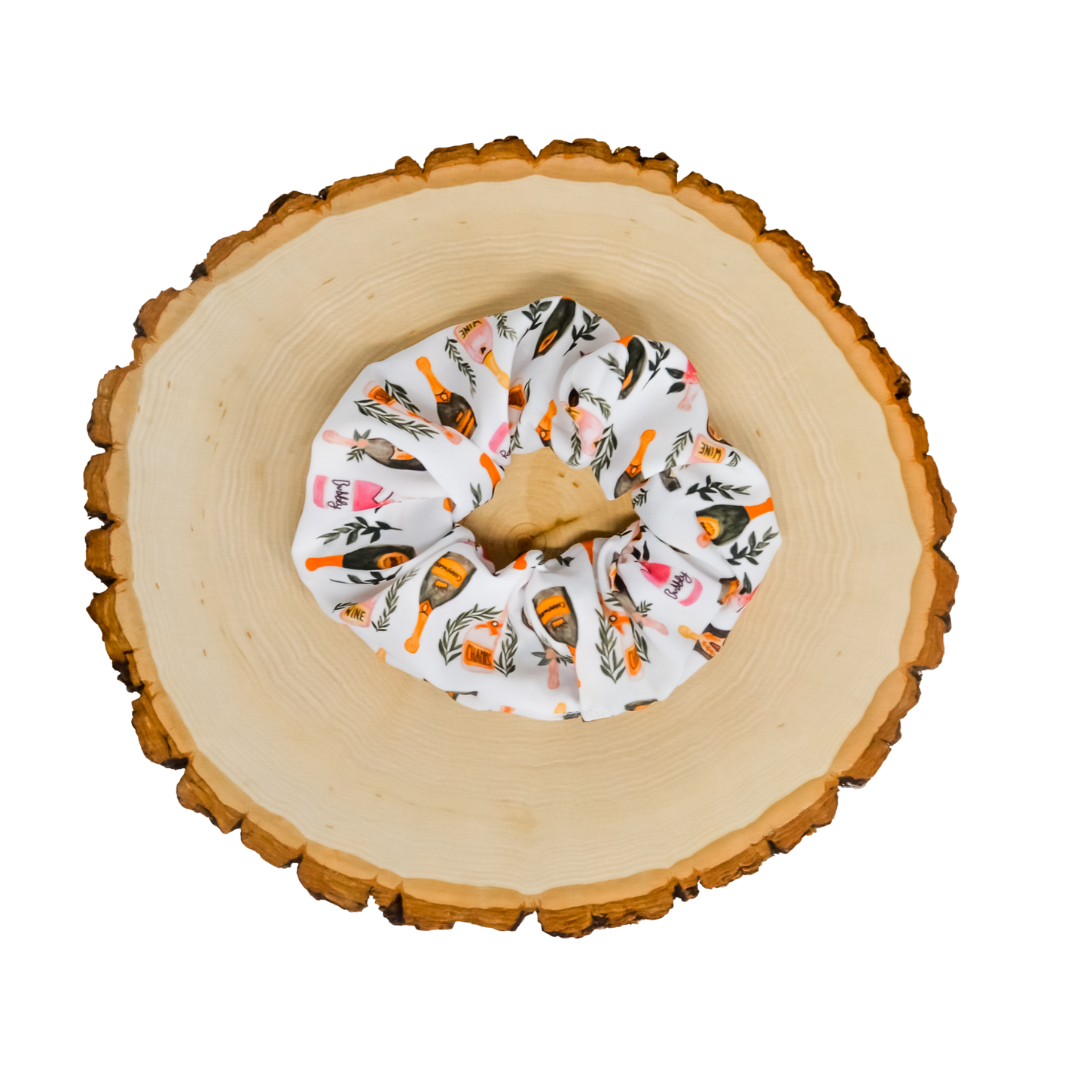 Poppin Bottles - Crepe De Chine Scrunchie