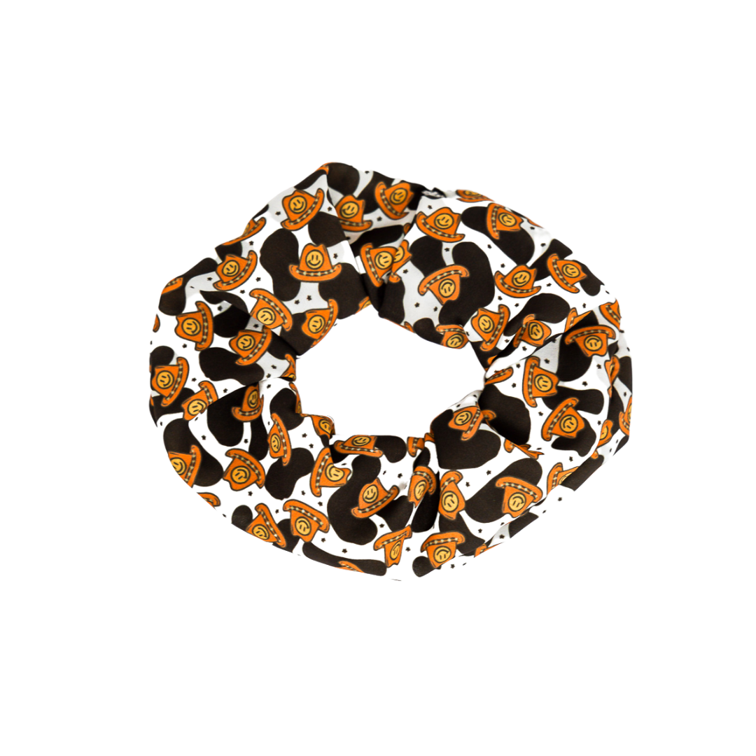 Smiley Cowboy - Crepe De Chine Scrunchie