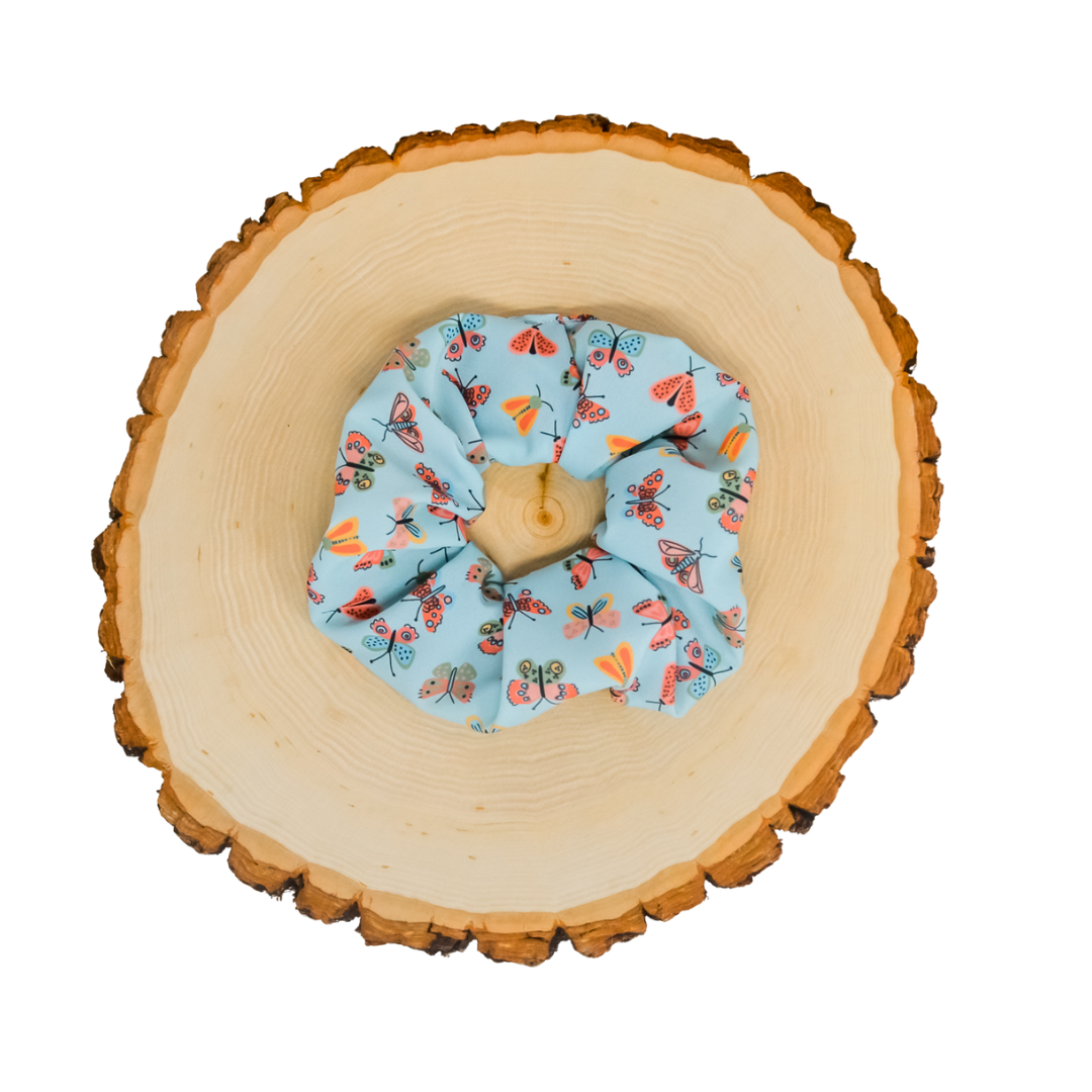 Butterfly Skies - Crepe De Chine Scrunchie