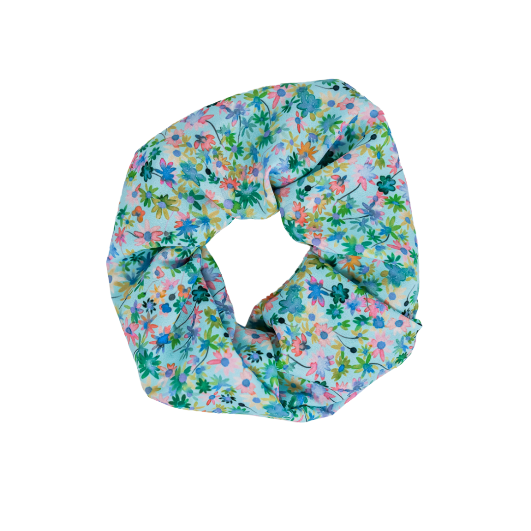 Wildflowers - Crepe De Chine Scrunchie