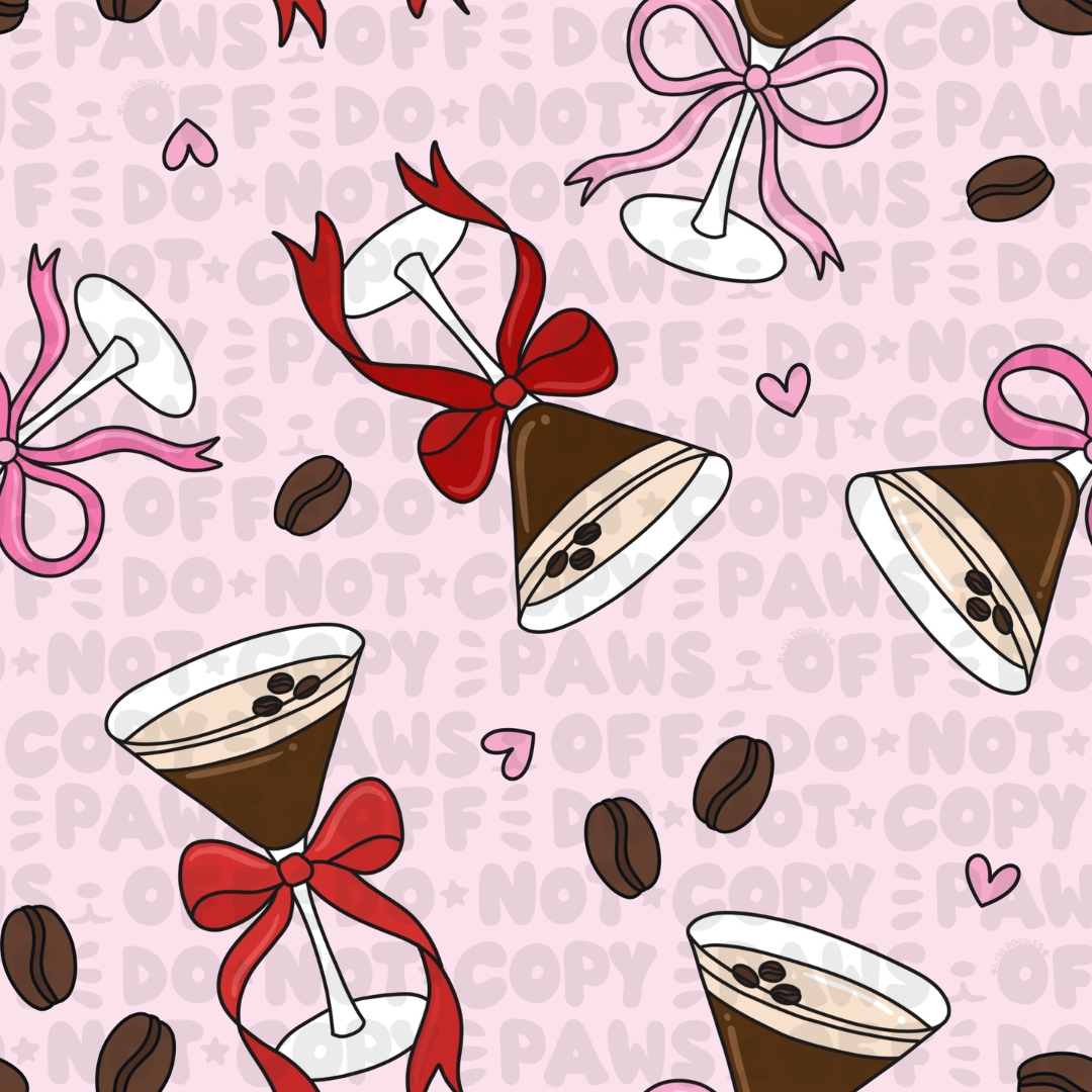 Espresso Martini Coquette - Satin Scrunchie
