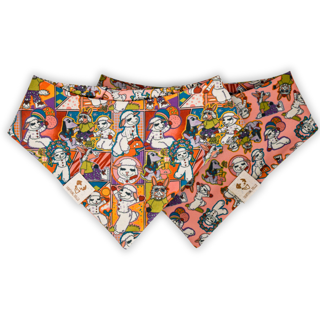 Retro Lamby - Bandana (Reversible)