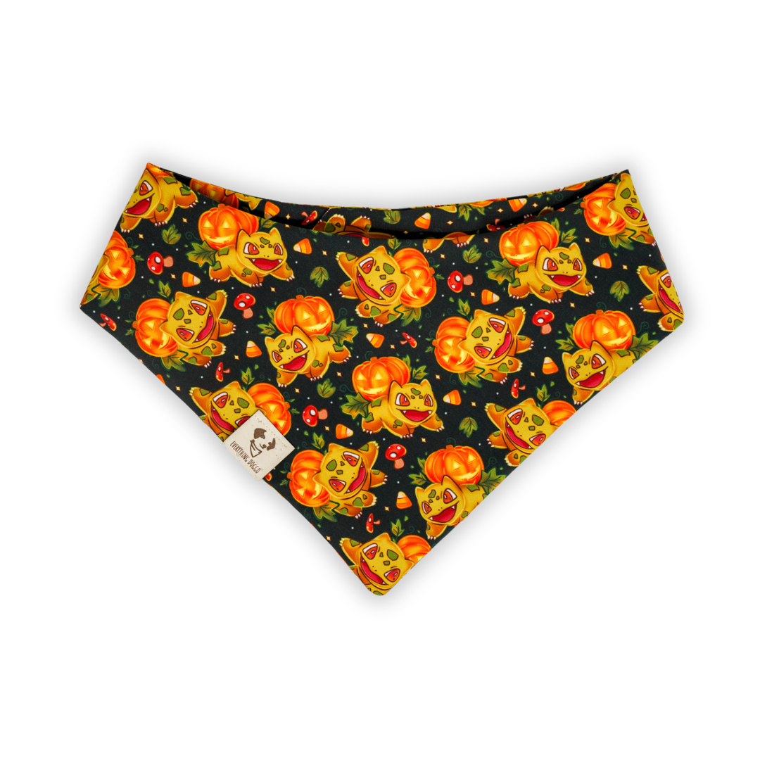 Pumpkin Bulb (Black) - Bandana
