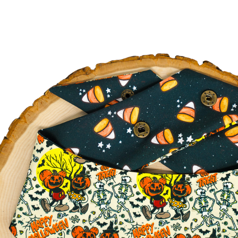 Vintage Pumpkin Heads (August Monthly Mystery) - Bandana (Reversible)