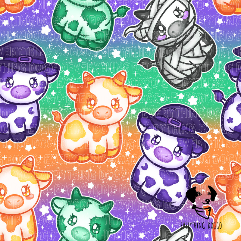 Spooky Cows (June Halloween Mystery #5) - Reversible Bandana