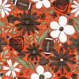 Browns Floral - Classic Tie On Bandana (Yummy Rib)
