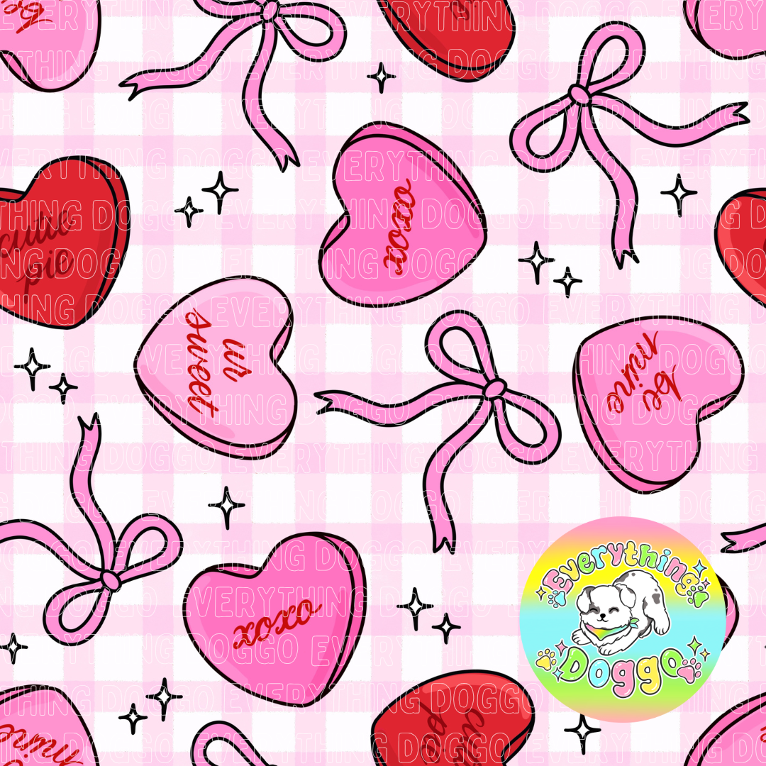 Beary Cute Valentine - Bandana (Reversible)