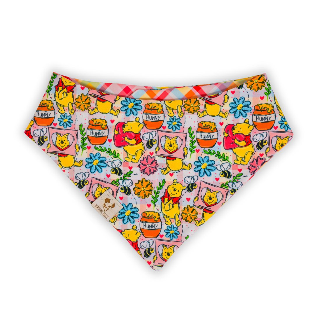 Hunny Bear Plaid - Bandana (Reversible)