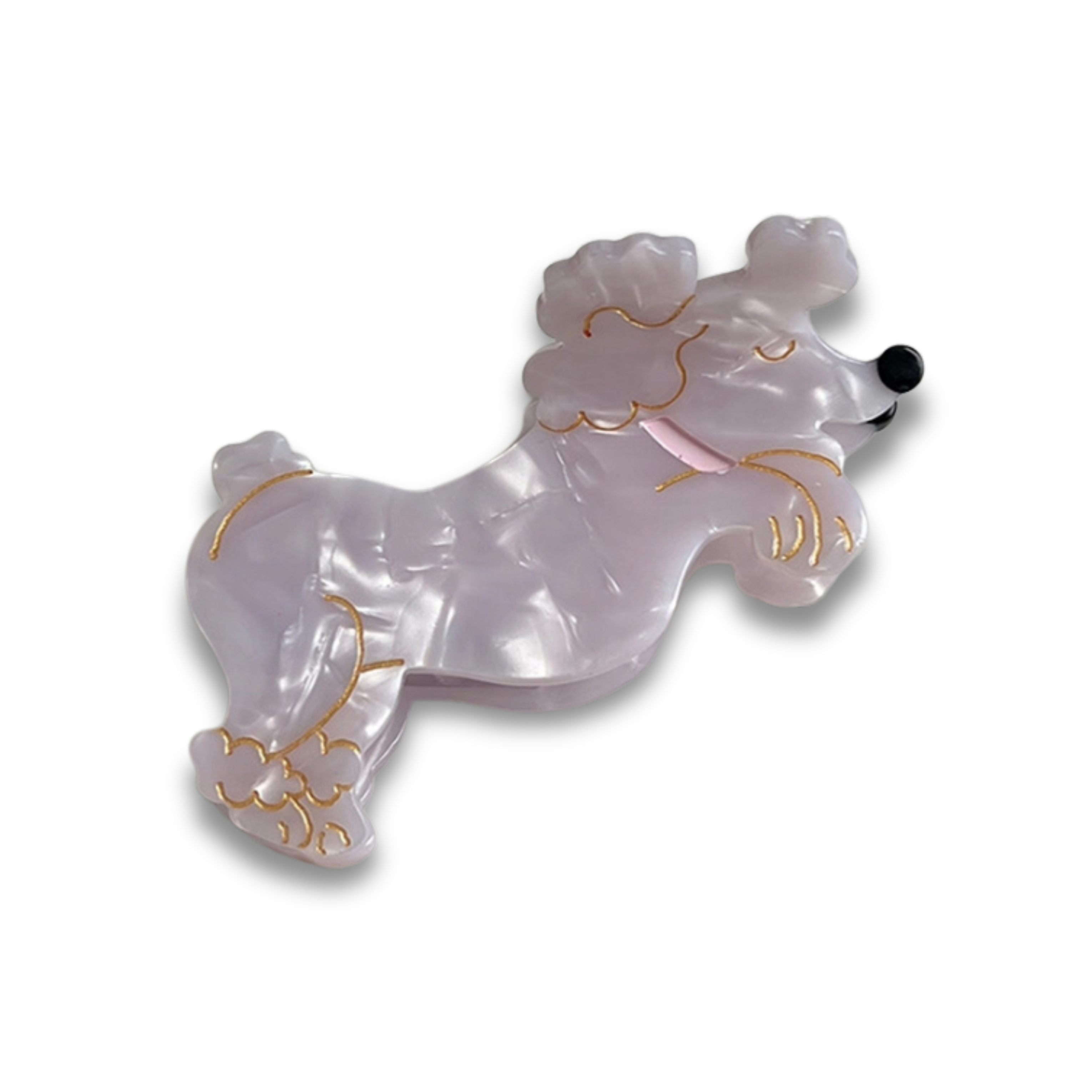 Poodle Hair Claw Clip