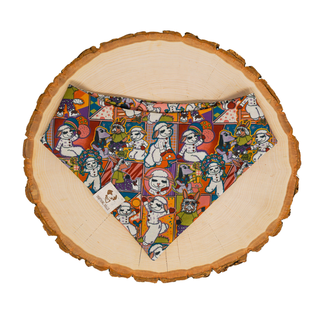Retro Lamby - Bandana (Reversible)