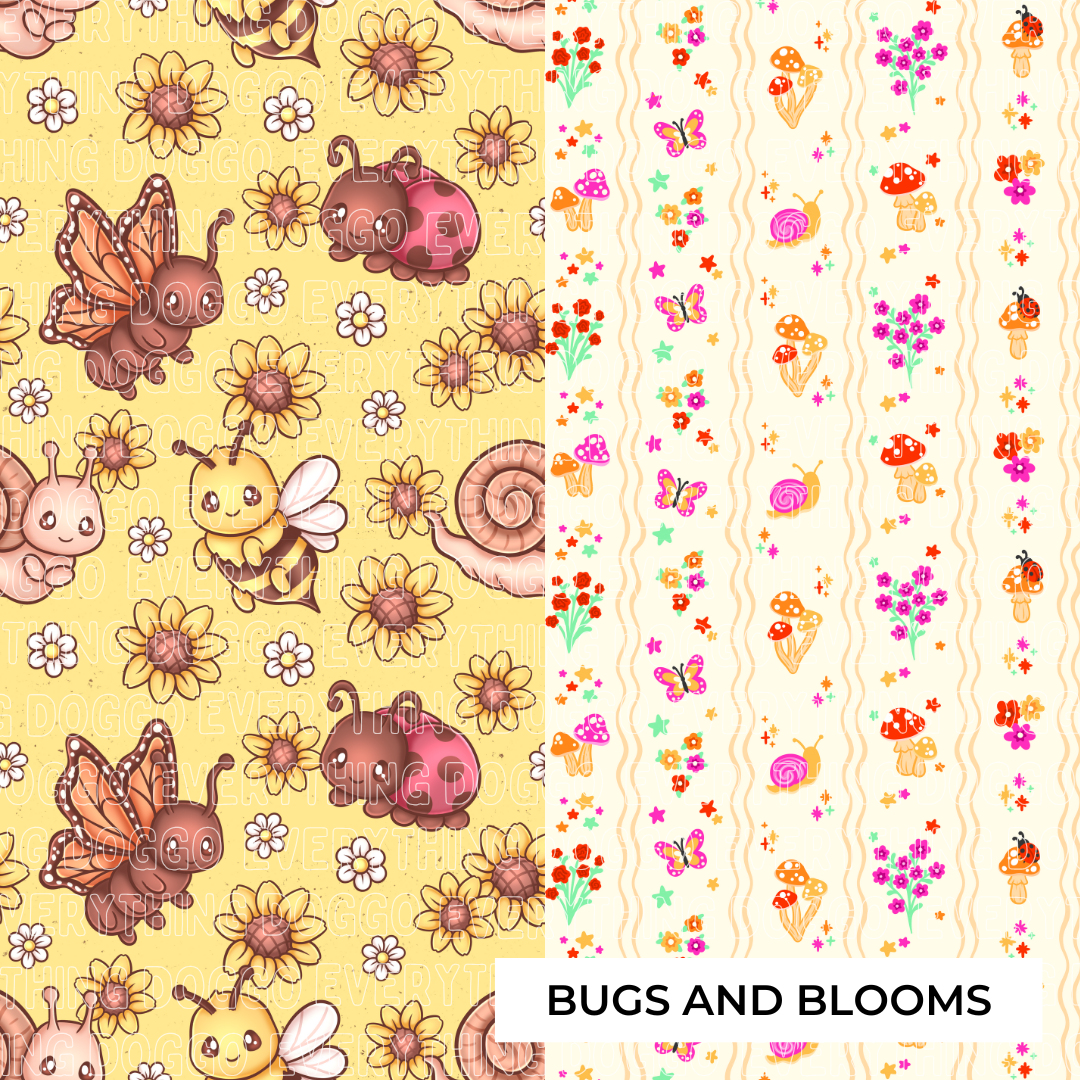 Bugs and Blooms -  Bandana (Reversible)