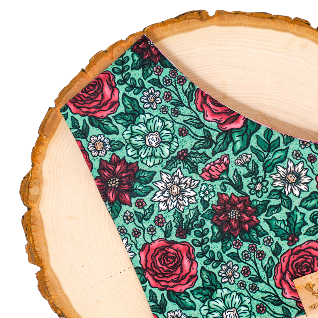 Christmastime Floral - Bandana (Reversible)
