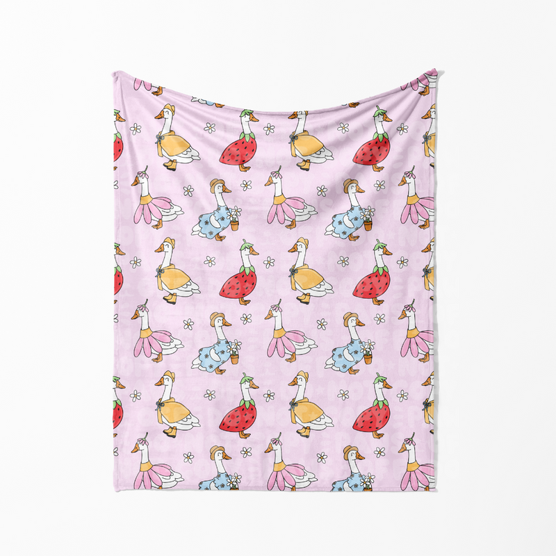 Spring Geese - Minky Blanket