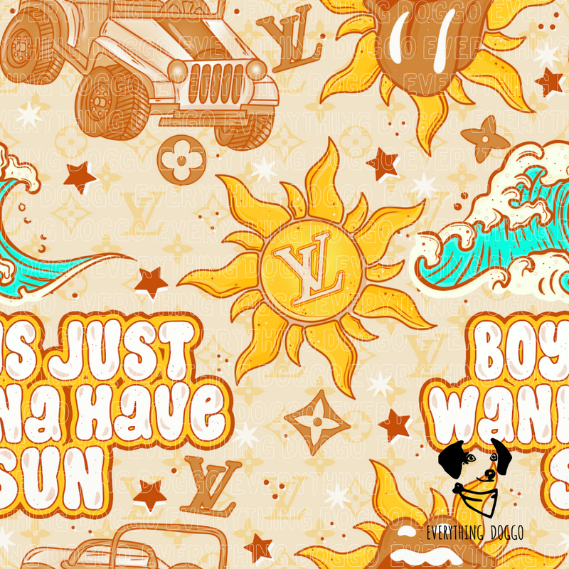 Boys Just Wanna Have Sun - Bandana (Reversible)
