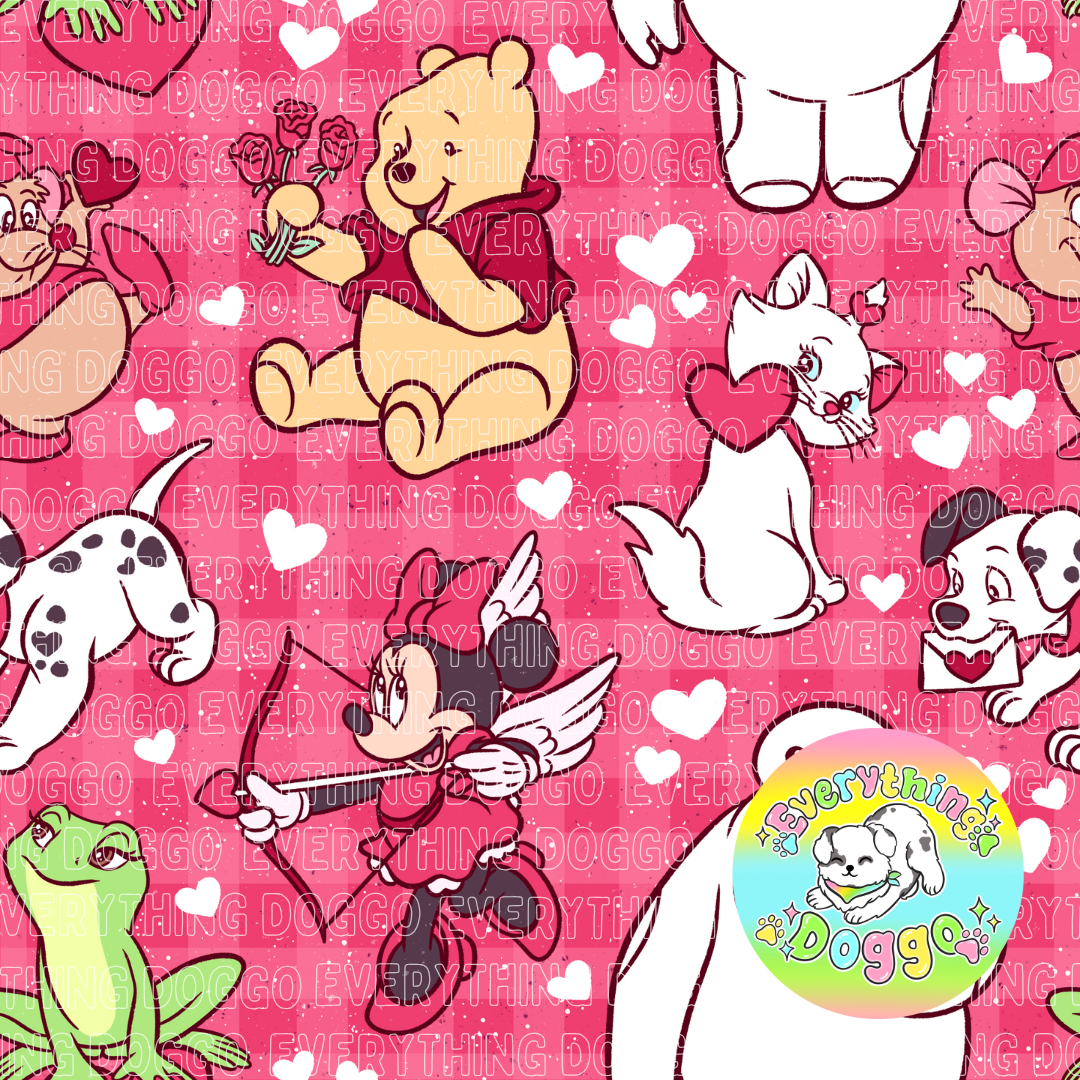 Once Upon a Valentine - Bandana (Reversible)