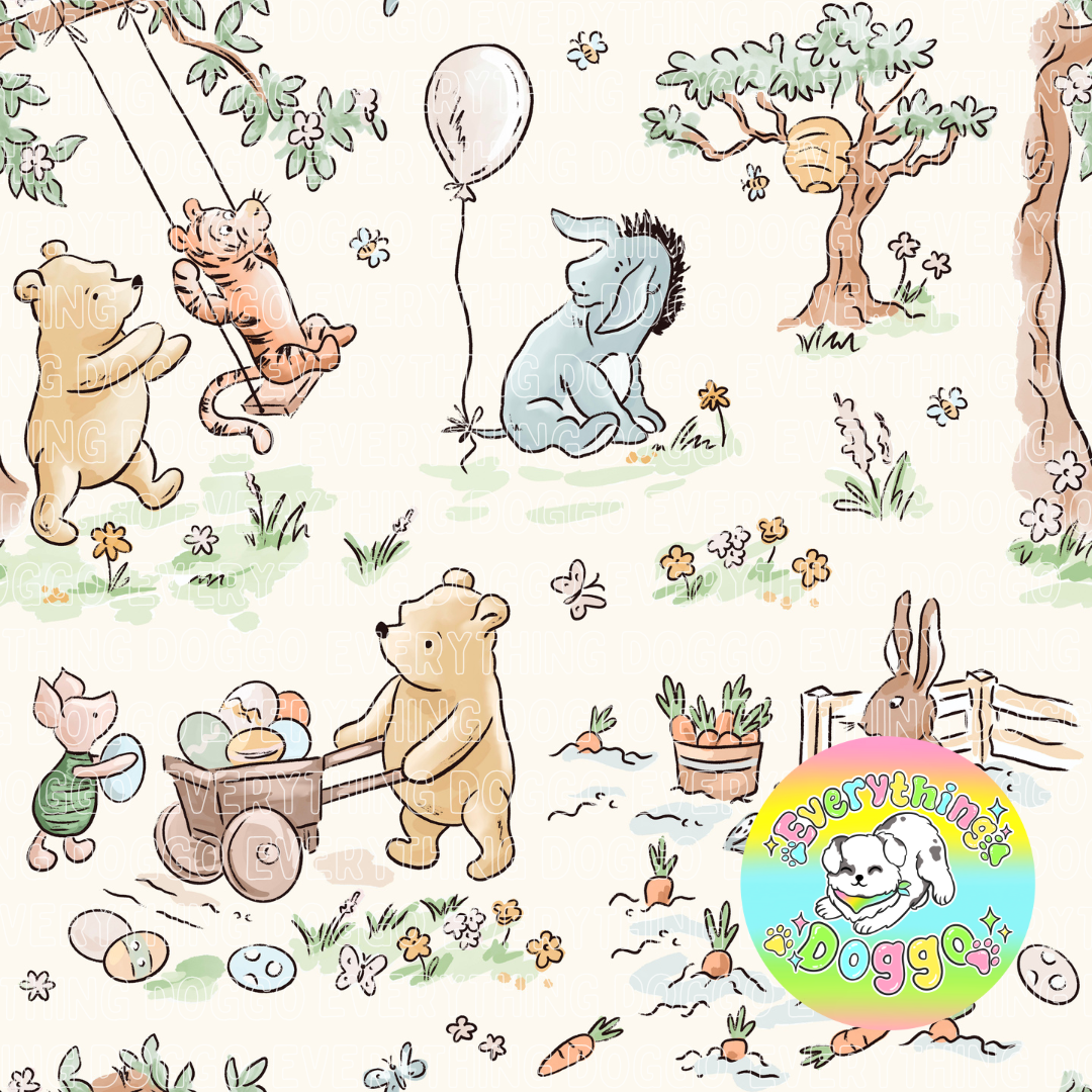 Storybook Bear Coquette  - Bandana (Reversible)