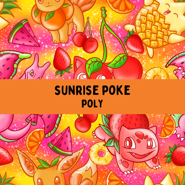 Sunrise Fruit Poké - Classic Tie On Bandana