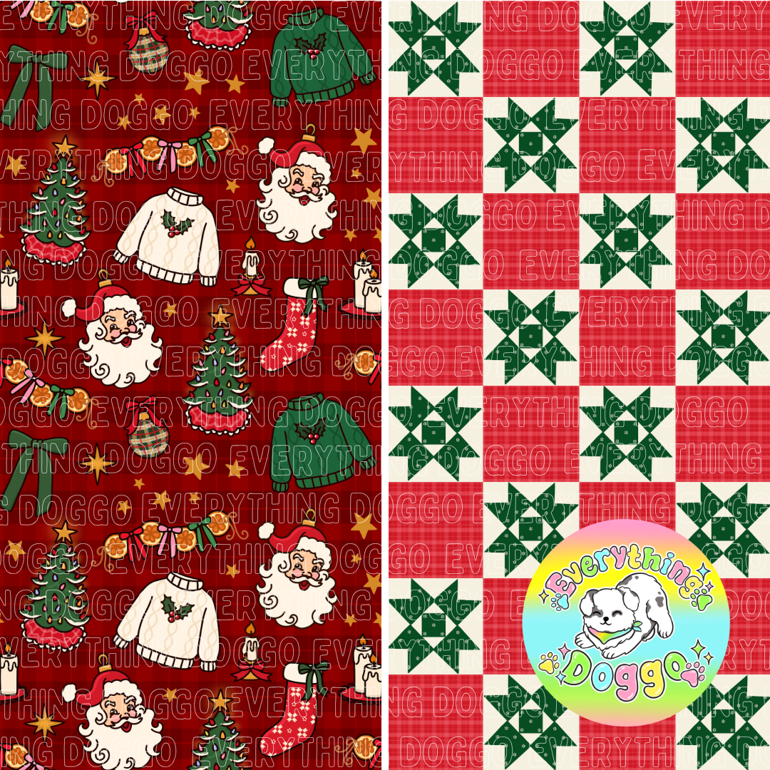 Christmas Keepsake - Bandana (Reversible)