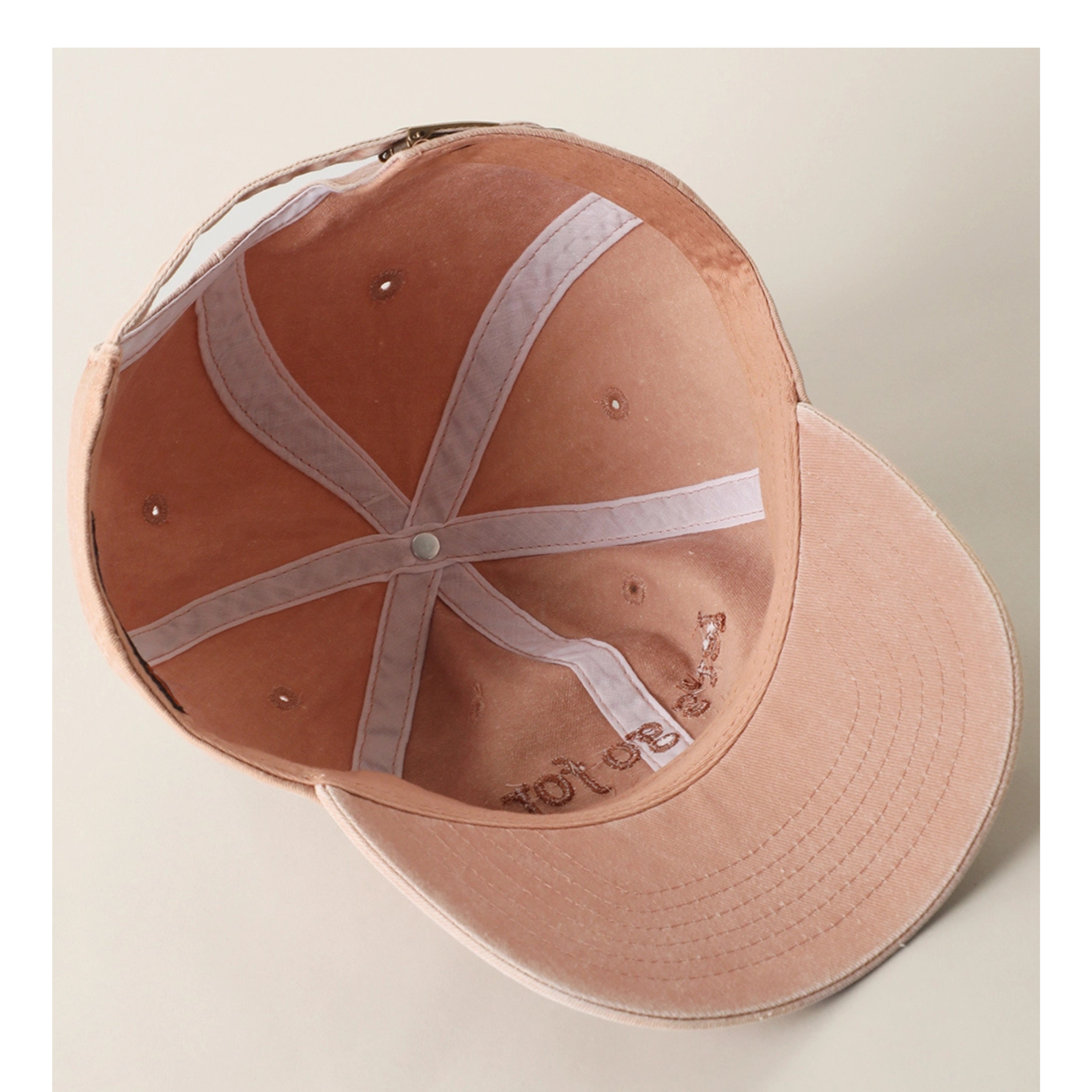 Let’s Go For A Walk Hat, Embroidered Cotton Baseball Cap
