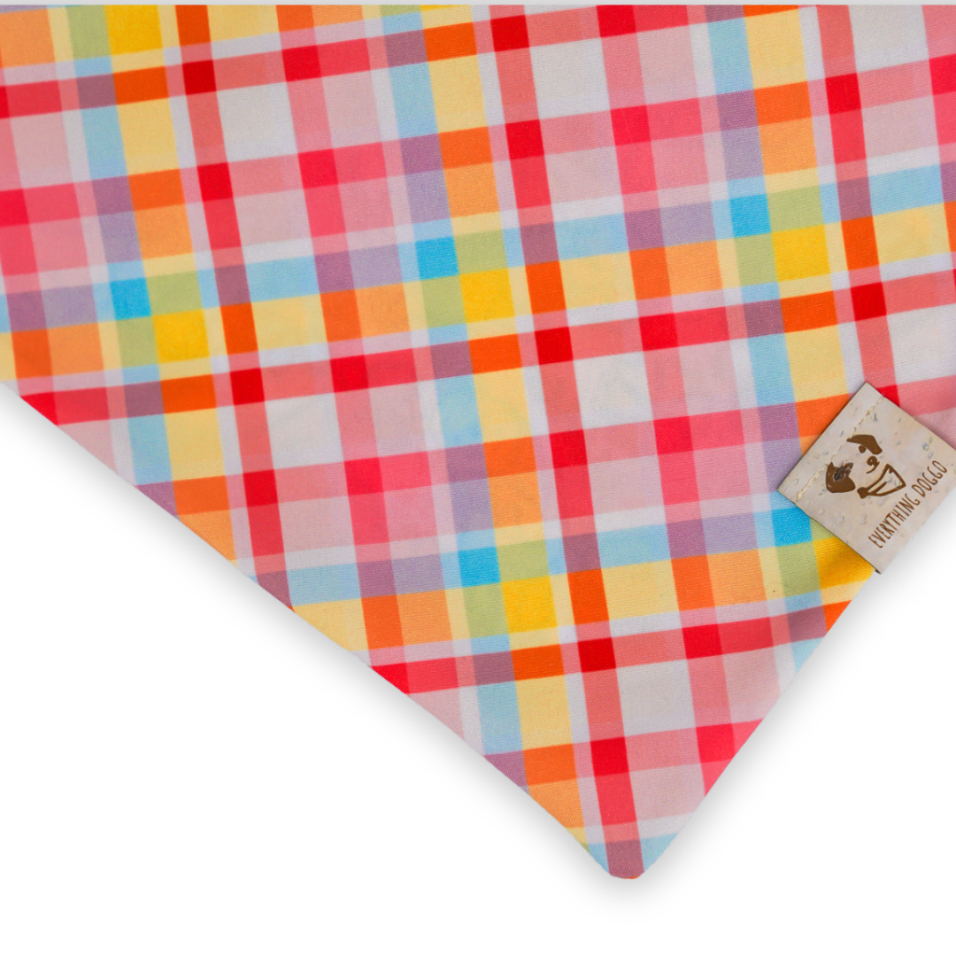 Hunny Bear Plaid - Bandana (Reversible)