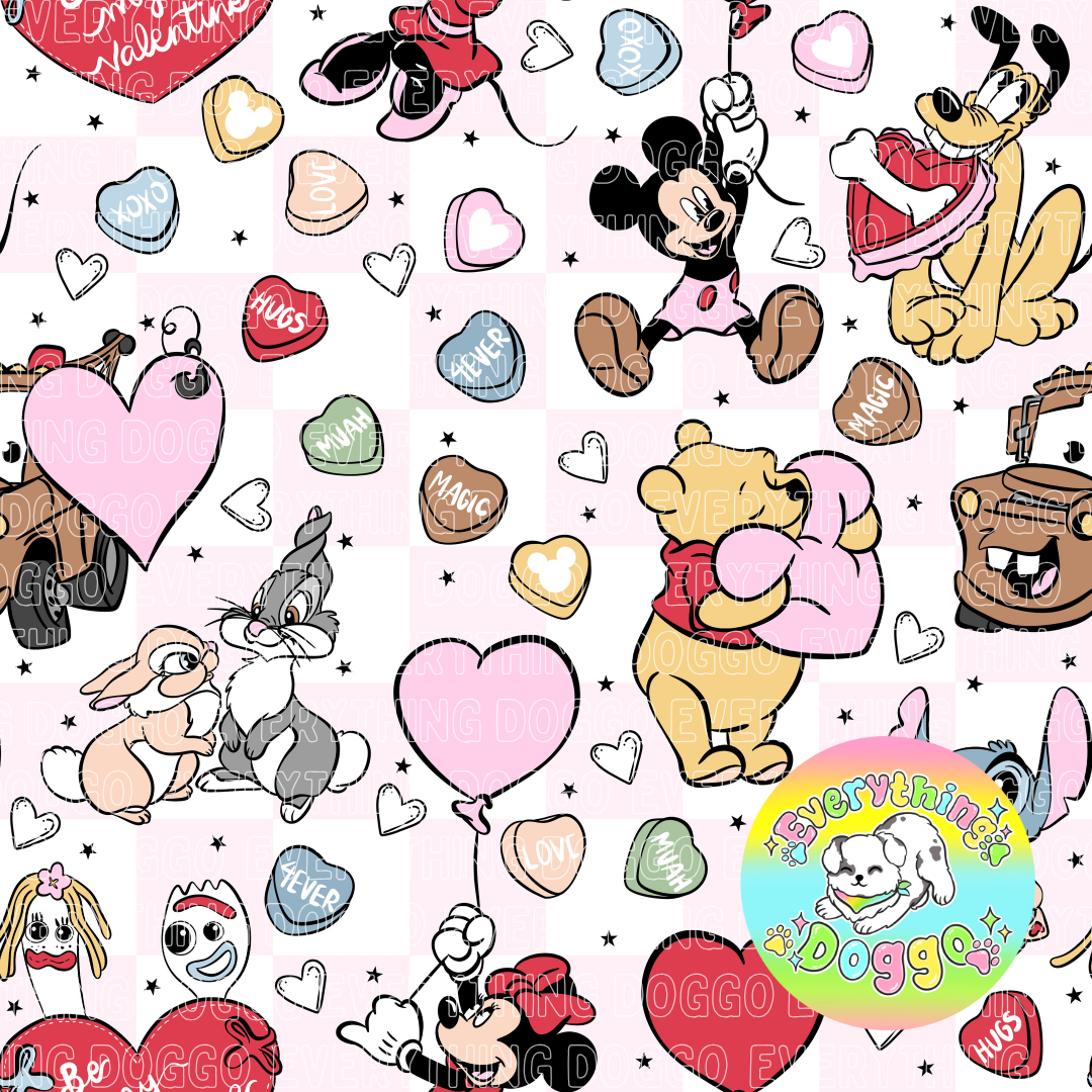 Valentine Characters - Bandana (Reversible)