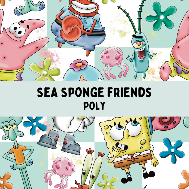 Sea Sponge Friends - Classic Tie On Bandana