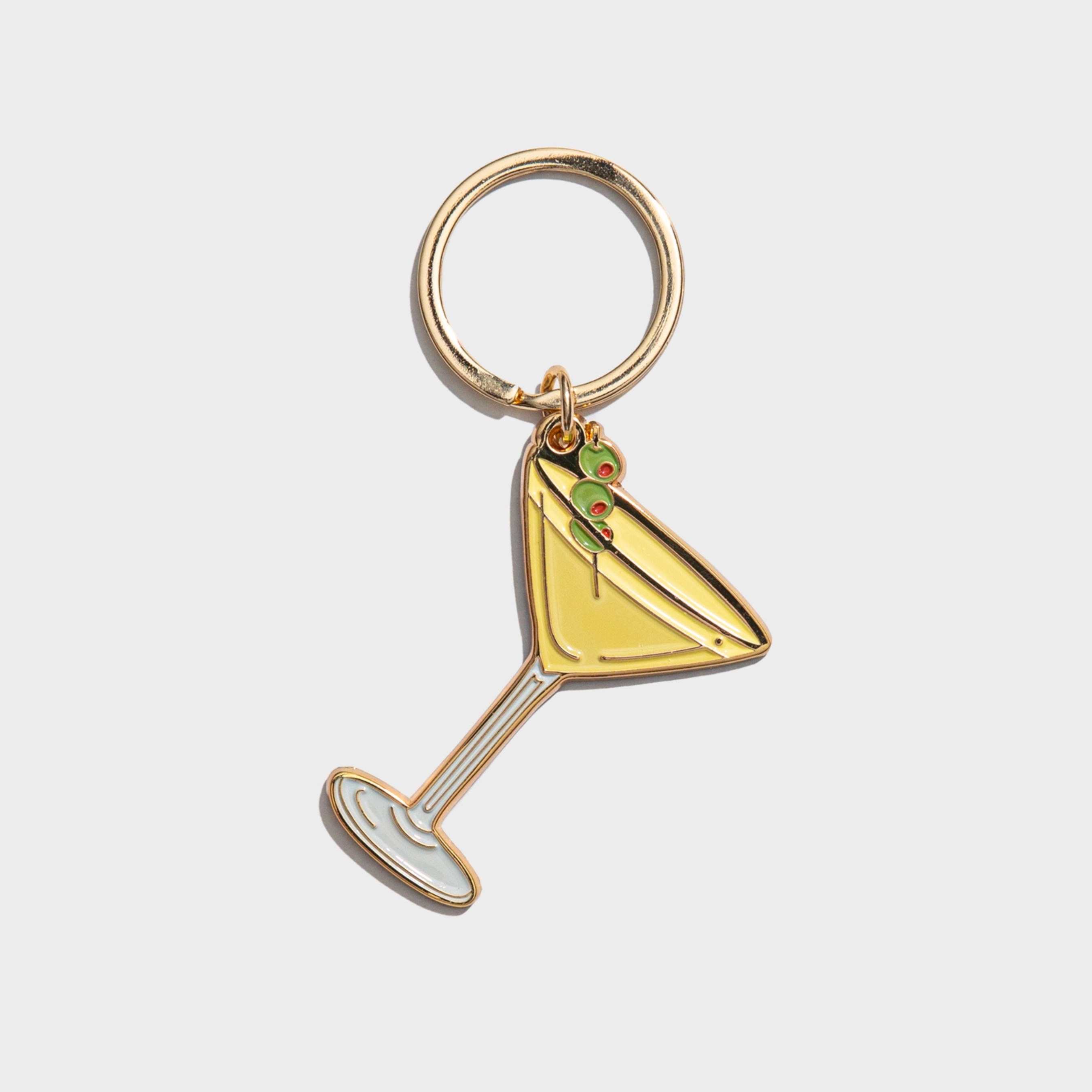 Olive Dirty Martini Collar Charm & Keychain