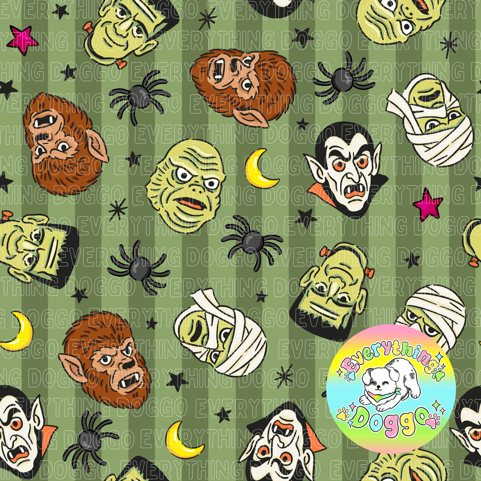 Vintage Monster Mash - Bandana (Reversible)