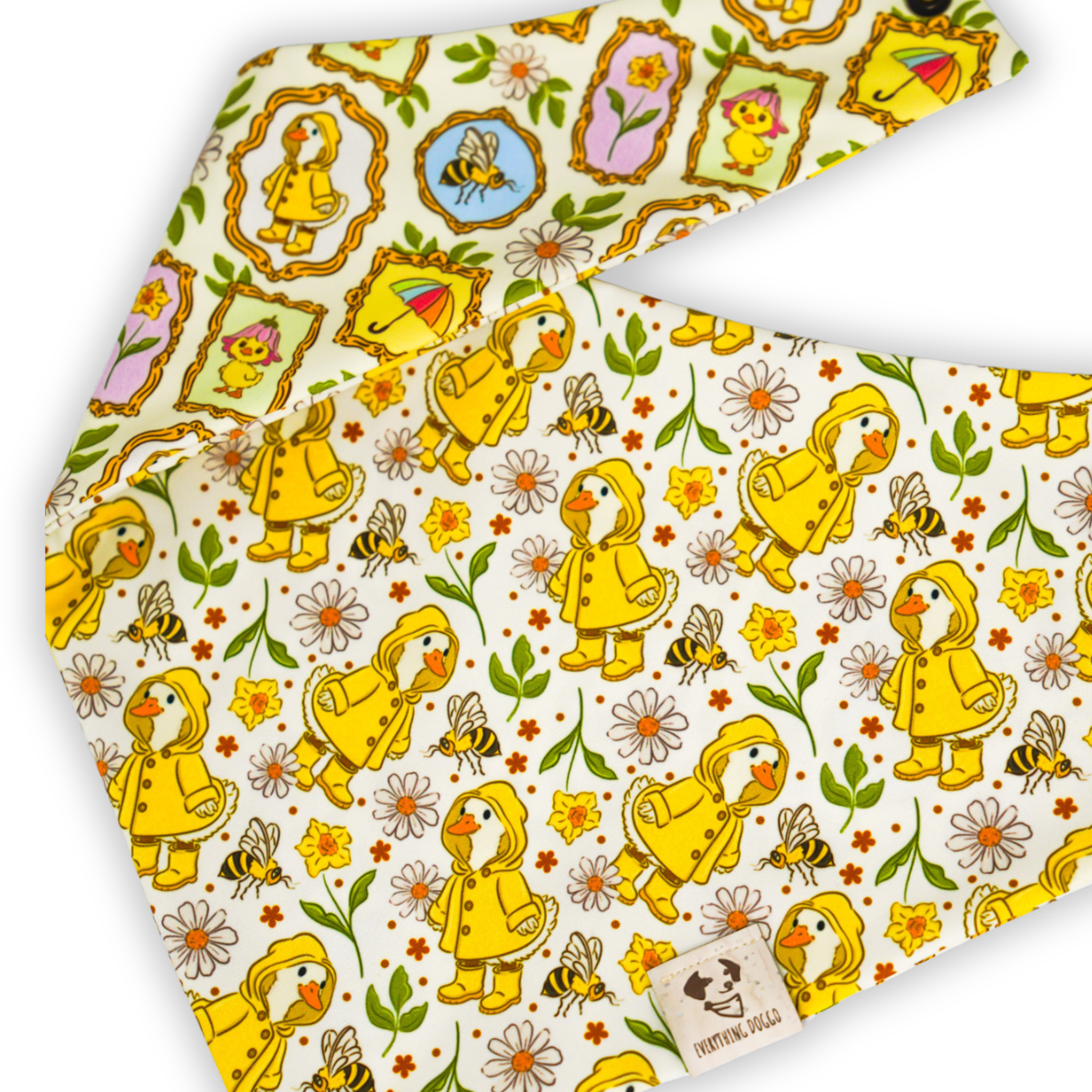 Rainy Day Duck - Active Snap On Bandana (Reversible)
