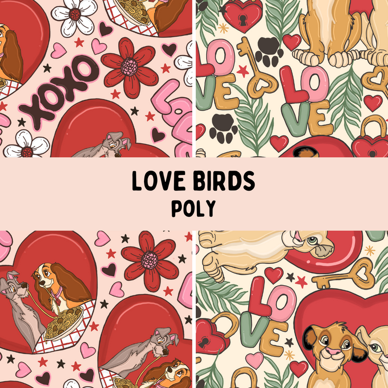 Love Birds - Classic Tie On Bandana