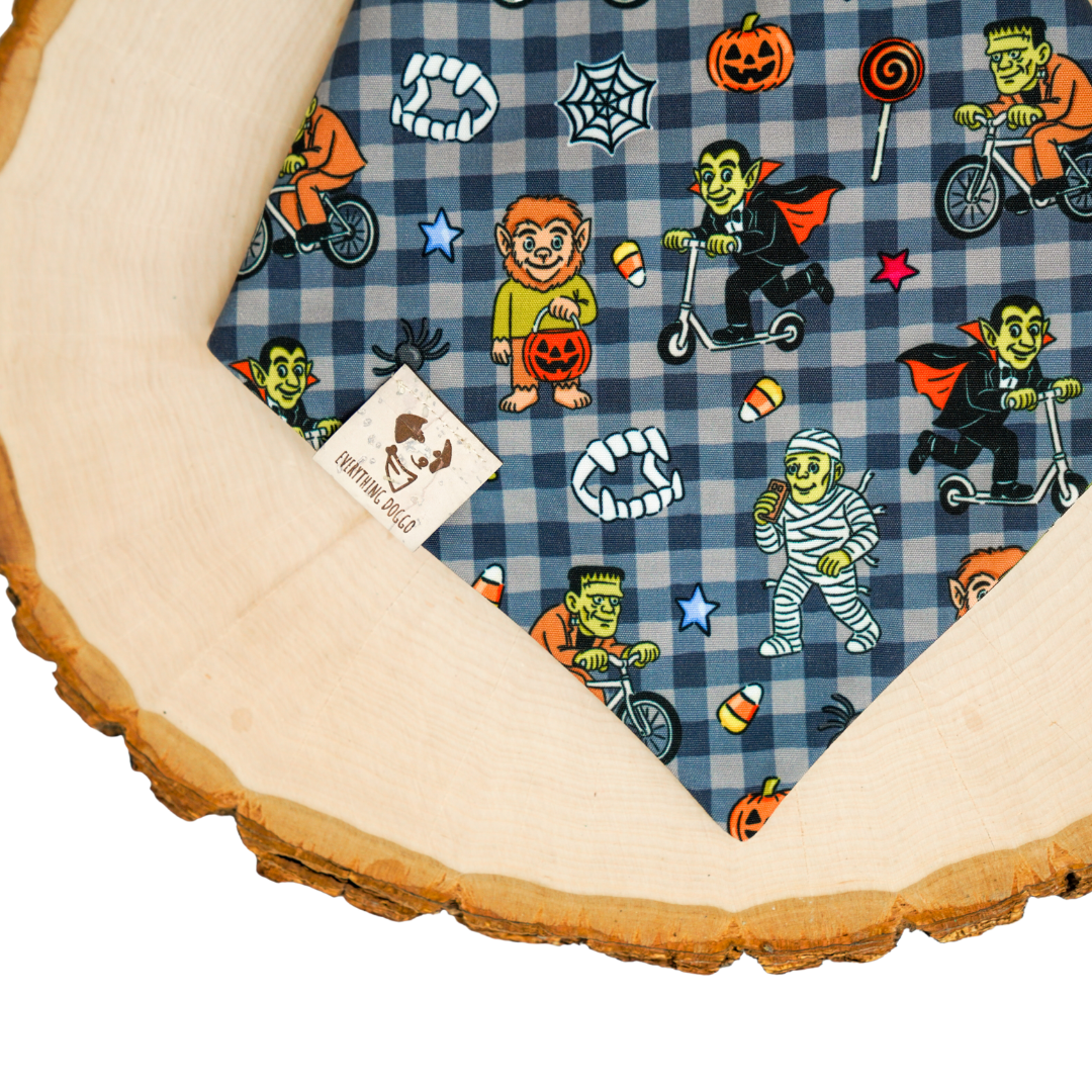 Vintage Monster Mash - Bandana (Reversible)