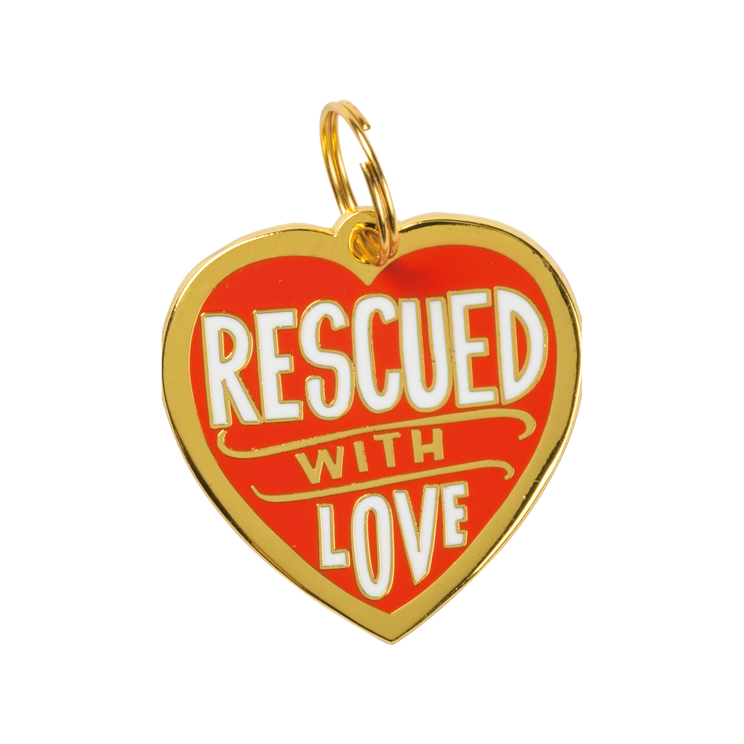Rescued and Loved Collar Charm