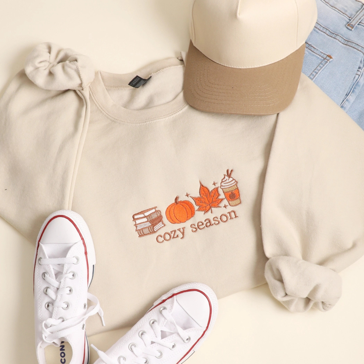 Cozy Season Embroidered Sweatshirt