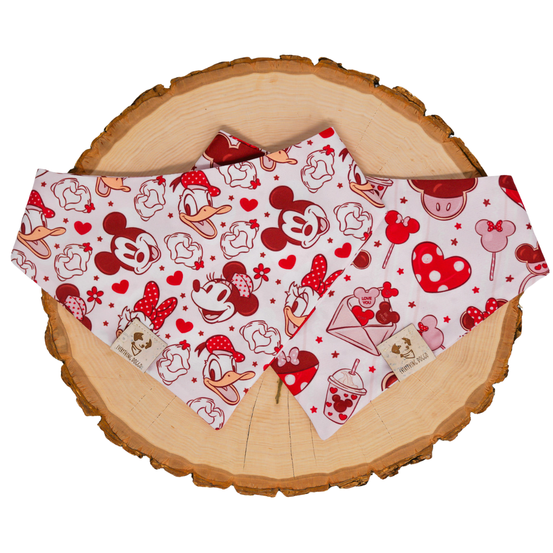 Mickey’s Sweethearts - Single Snap Bandana (Reversible)