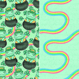 Leprechaun Frogs - Bandana (Reversible)