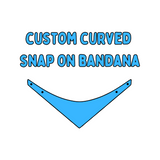 Custom Curved Snap On Bandana
