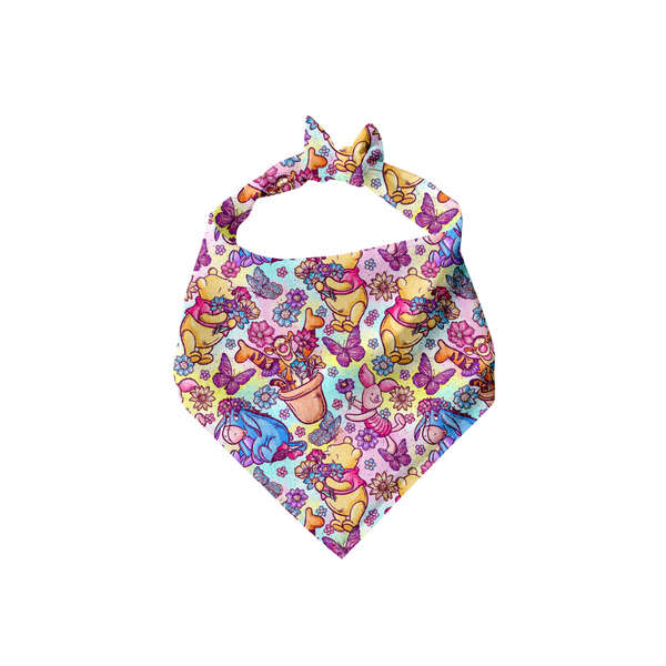 Spring Garden Bear (Colorful) - Bandana