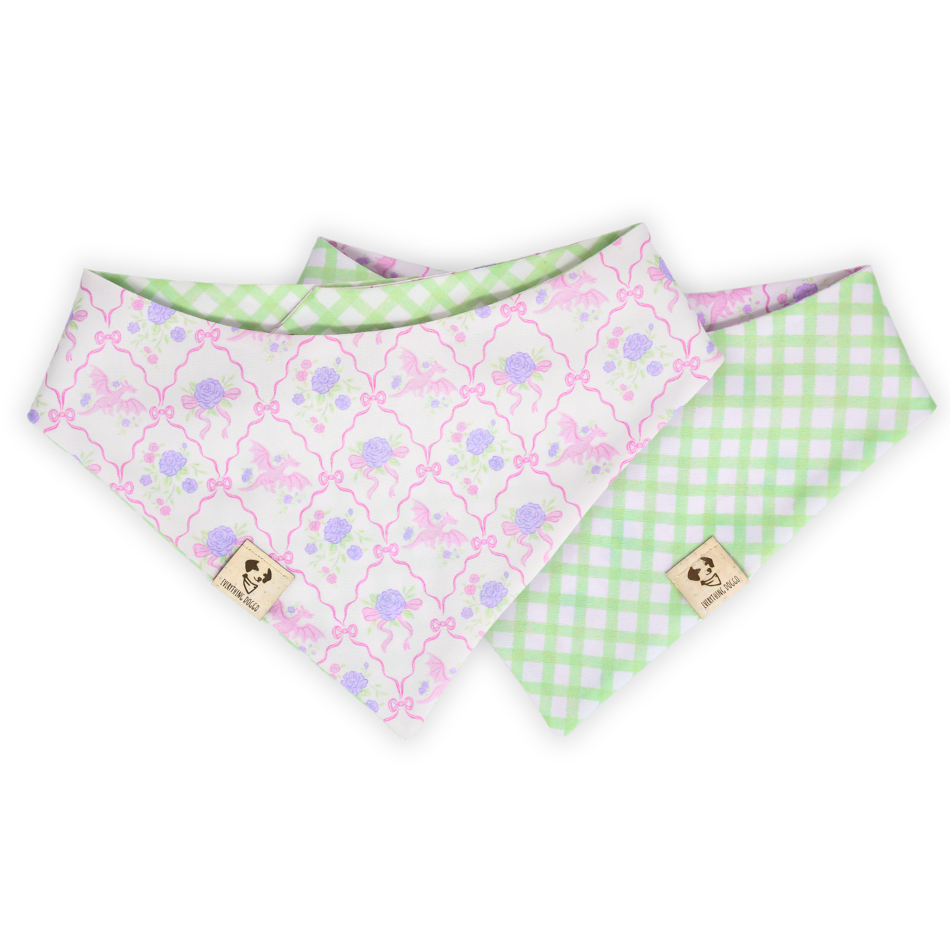 Lavender Dragon Coquette - Bandana (Reversible)