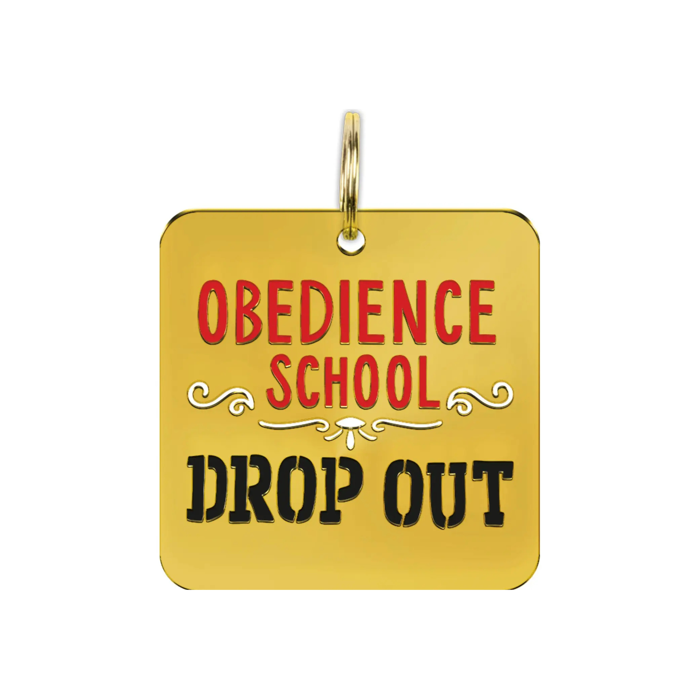 Obedience School Drop Out Collar Charm