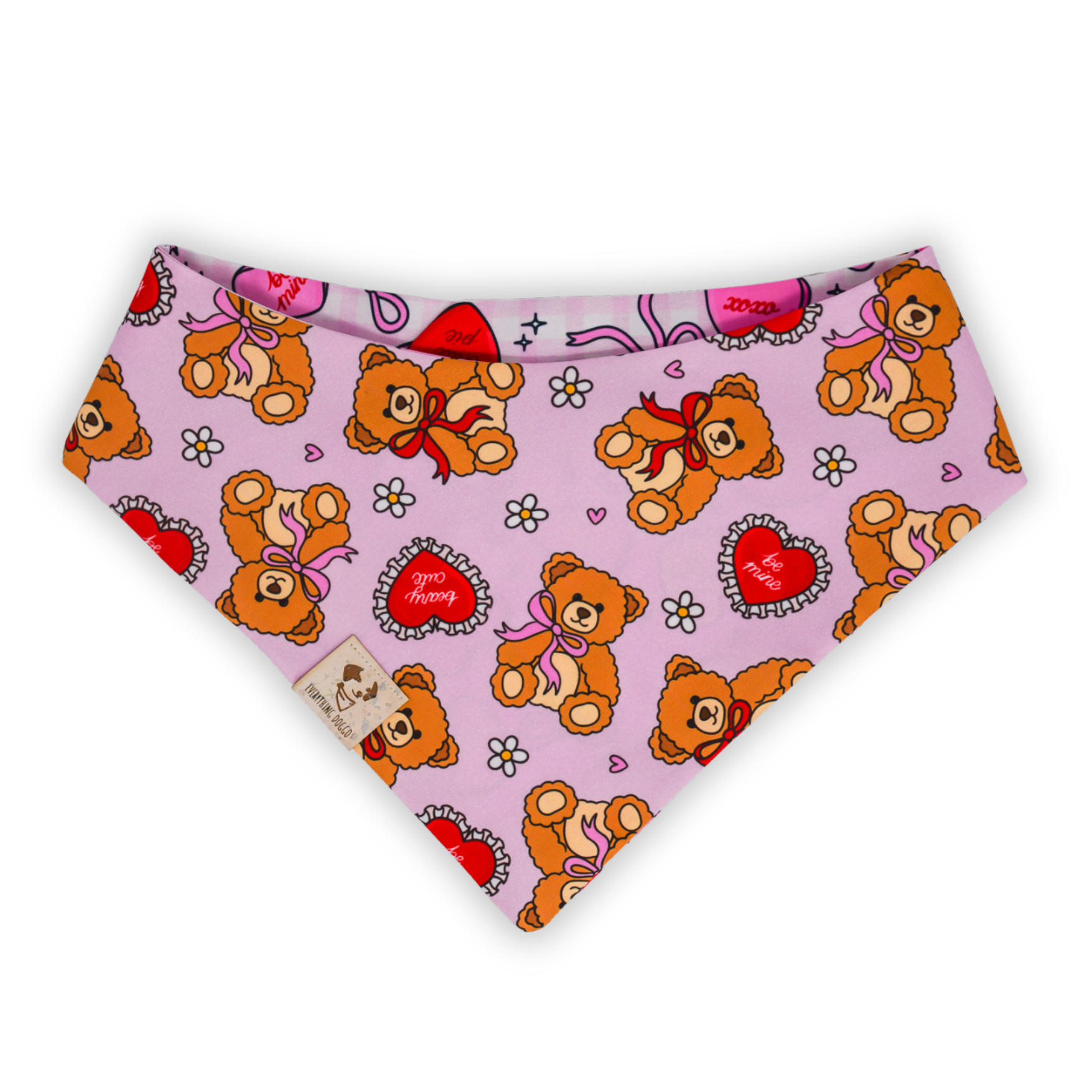 Beary Cute Valentine - Bandana (Reversible)