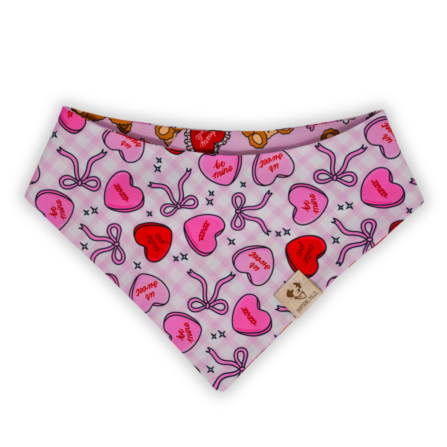 Beary Cute Valentine - Bandana (Reversible)