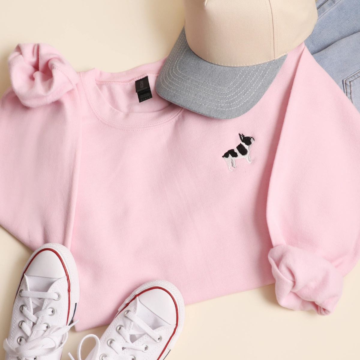 Frenchie Embroidered Sweatshirt