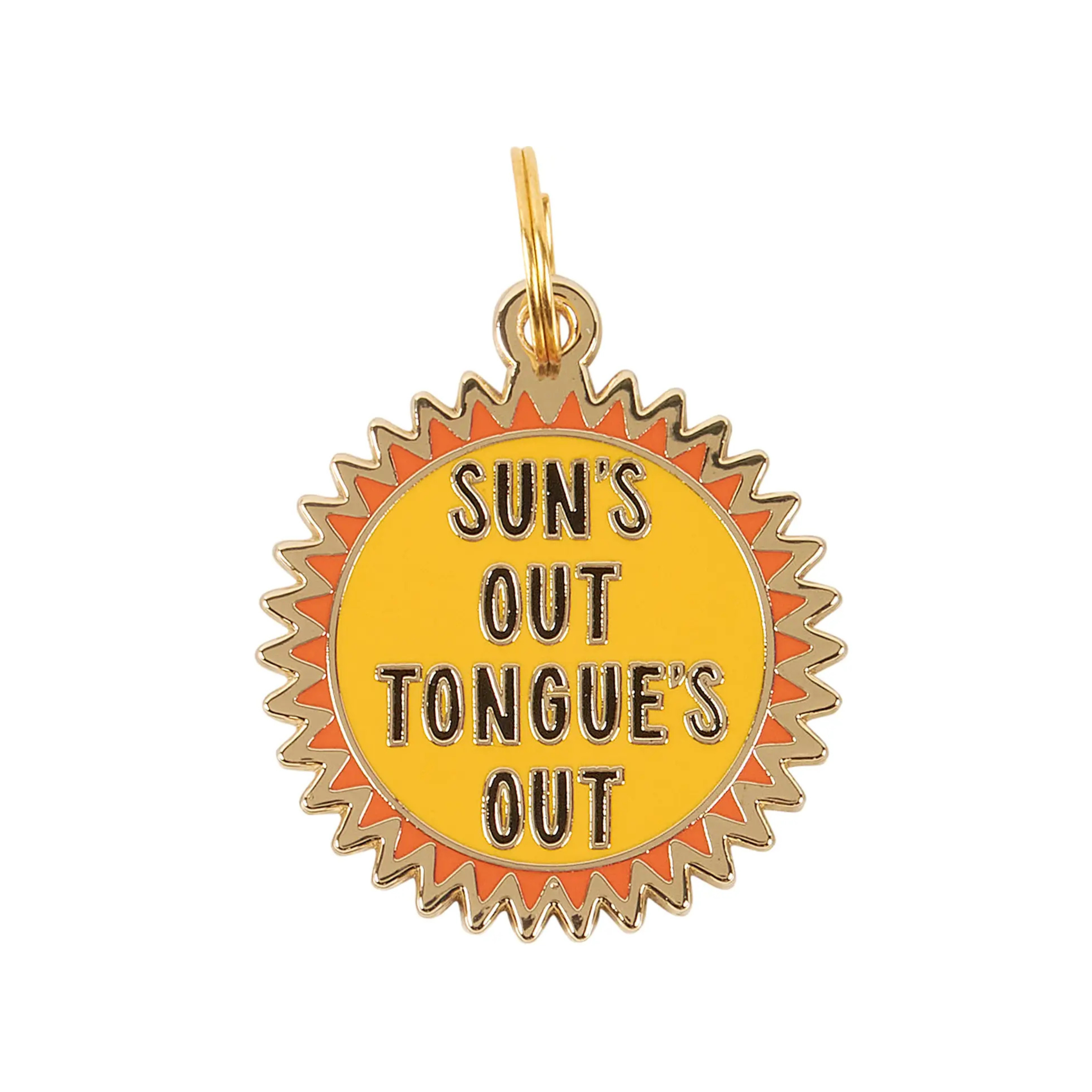 Suns Out Tongues Out Collar Charm