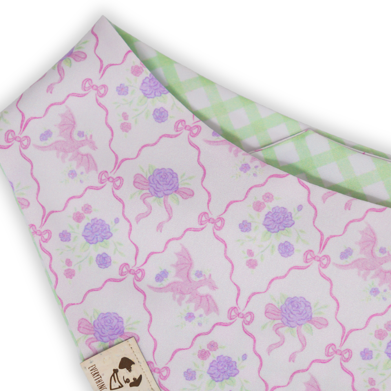 Lavender Dragon Coquette - Bandana (Reversible)